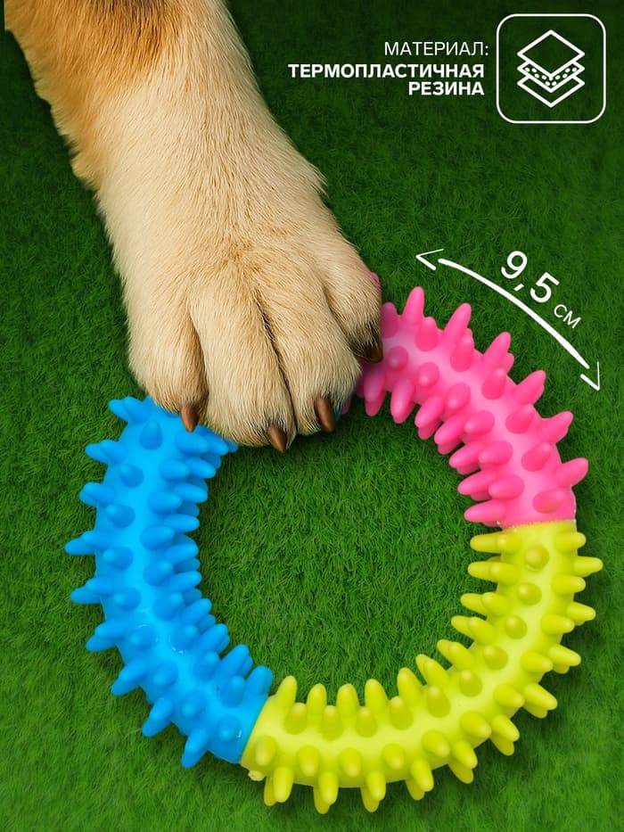 Жевательная игрушка для собак «Кусочек счастья», 9.5 см