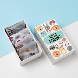 Носки для мальчика Крошка Я «Друзья», набор 4 пары, серые, 12-14 см