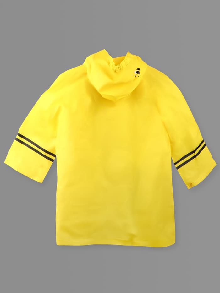 Дождевик детский «Пчёлки» на кнопках с капюшоном, размер M, рост 100-110 см, жёлтый