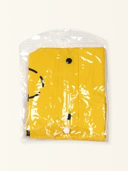 Дождевик детский «Пчёлки» на кнопках с капюшоном, размер M, рост 100-110 см, жёлтый