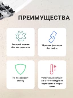 Клипсы и пистоны крепежные, 18 видов, набор 415 шт.