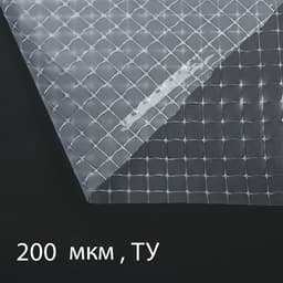 Плёнка армированная Greengo, полиэтиленовая с леской, 25×2 м, толщина 200 мкм, УФ-стабилизированная