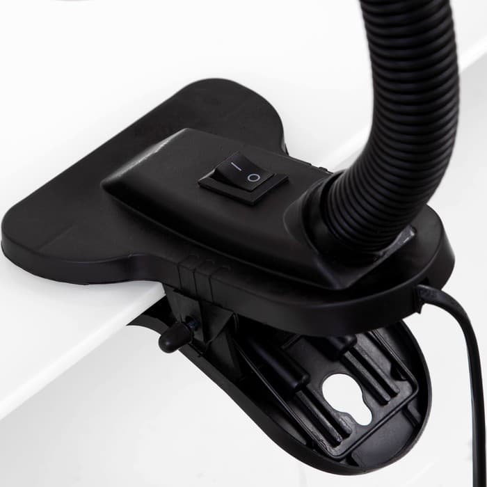 Лампа настольная Е27, с выкл. на зажиме (220 В) голубая (108 В) RISALUX