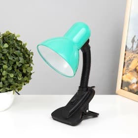 Лампа настольная RISALUX, Е27, с выключателем, на зажиме, 220 В, зелёная