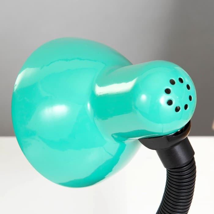 Лампа настольная RISALUX, Е27, с выключателем, на зажиме, 220 В, зелёная