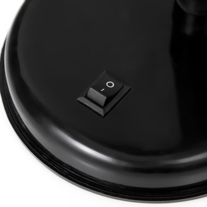 Лампа настольная Е27, с выкл. (220 В) черная (203 В) RISALUX