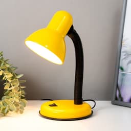 Лампа настольная Е27, с выкл. (220 В) желтая (203 В) RISALUX