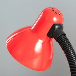 Лампа настольная Е27, с выкл. (220 В) красная (203 В) RISALUX