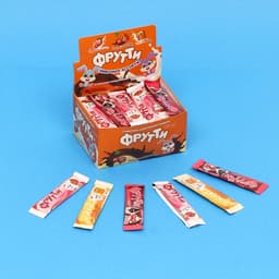 Конфета жевательная «Фрутти» со вкусом вишня-шоколад, ирис-сливки, клубника-сливки, 10 г