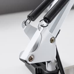 Лампа настольная Е27, h=55 см, шарнирная, на зажиме (220 В) белая RISALUX