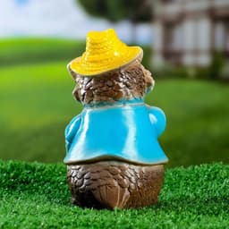 Садовая фигура из гипса «Филин в шляпке», 9×9×15 см