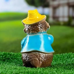 Садовая фигура из гипса «Филин в шляпке», 9×9×15 см