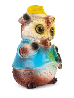 Садовая фигура из гипса «Филин в шляпке», 9×9×15 см