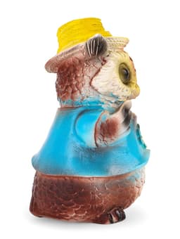 Садовая фигура из гипса «Филин в шляпке», 9×9×15 см