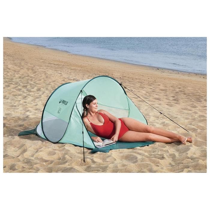 Палатка пляжная 2-местная Bestway BEACH QUICK 2 TENT, 200×120×90 см, трекинговая, однослойная, бирюзовая