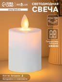 Светодиодная свеча RISALUX «Белая классика», LED-ночник, 5×5×7 см