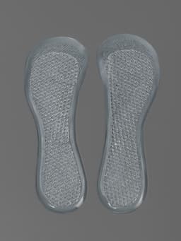 Полустельки для обуви, универсальные, массажные, силиконовые, 20.5×7 см, пара, прозрачные