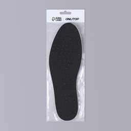 Стельки для обуви, универсальные, дышащие, р-р RU до 46 (р-р Пр-ля до 46), 29 см, пара, чёрные