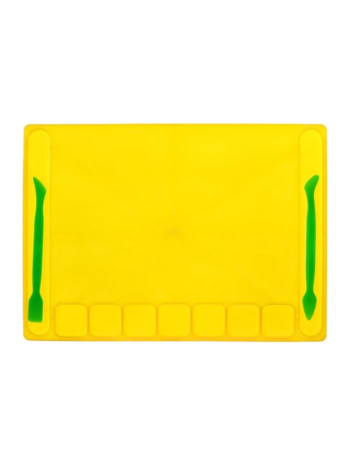 Доска для лепки Calligrata, А4, +2 стека, отделения для пластилина, 2.2 мм, пластик, с бортиком, МИКС