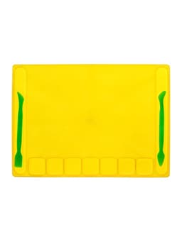 Доска для лепки Calligrata, А4, +2 стека, отделения для пластилина, 2.2 мм, пластик, с бортиком, МИКС