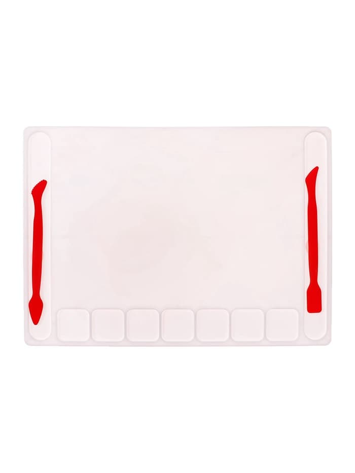 Доска для лепки Calligrata, А4, +2 стека, отделения для пластилина, 2.2 мм, пластик, с бортиком, МИКС