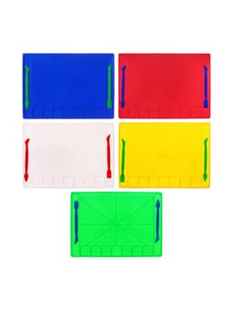 Доска для лепки Calligrata, А4, +2 стека, отделения для пластилина, 2.2 мм, пластик, с бортиком, МИКС