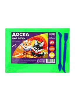 Доска для лепки пластиковая А5, 2 стека, 1800 мкм, цветная, МИКС