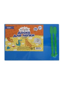 Доска для лепки пластиковая А5, 2 стека, 1800 мкм, цветная, МИКС