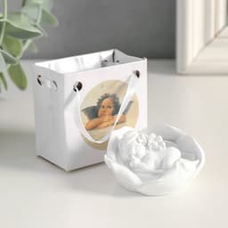 Фигурка «Ангелочек спящий в цветке», 3.5×5.5×5.5 см, МИКС
