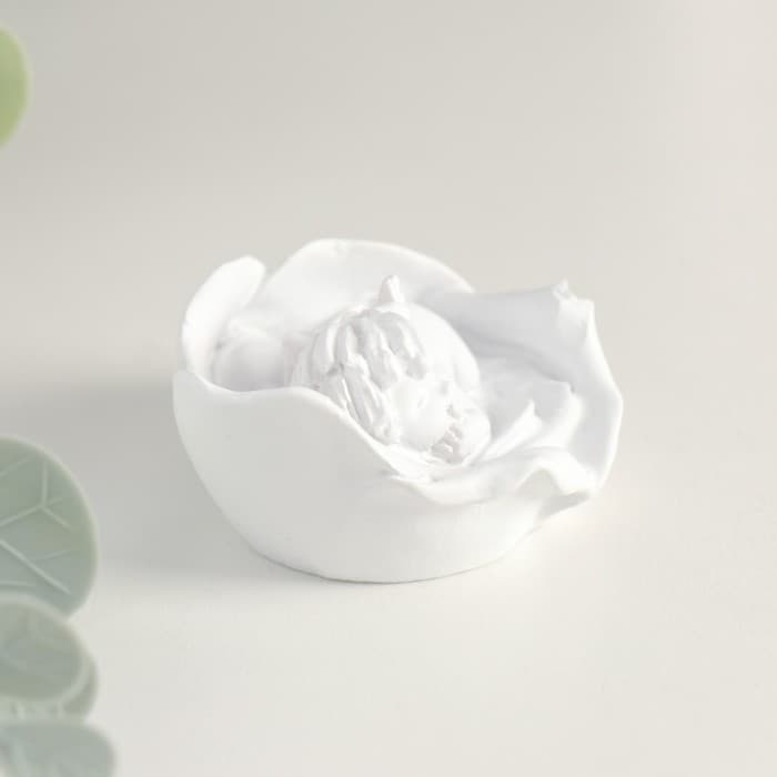 Фигурка «Ангелочек спящий в цветке», 3.5×5.5×5.5 см, МИКС
