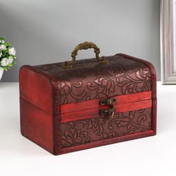 Набор шкатулок для украшений «Цветы», дерево, 3 шт., тиснение