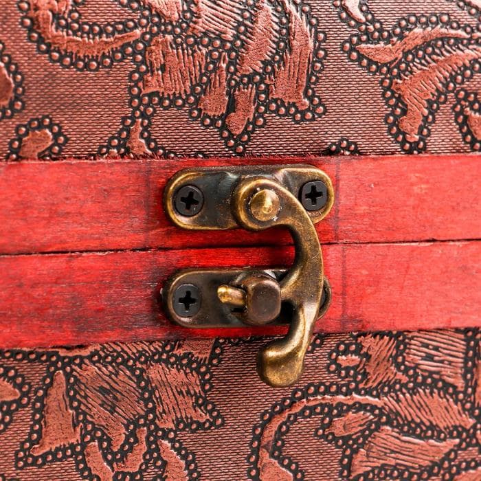 Набор шкатулок для украшений «Цветы», дерево, 3 шт., тиснение