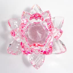 Фигурка стекло «Лотос радуга турмалин», d=8.5 см