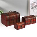 Набор шкатулок для украшений «Сундук. Лютики», дерево, 3 шт., МИКС