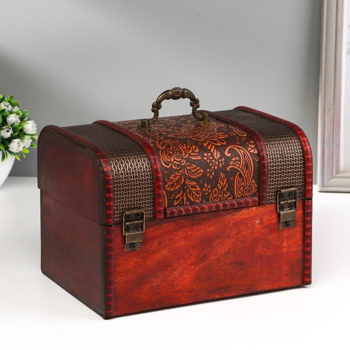 Набор шкатулок для украшений «Сундук. Лютики», дерево, 3 шт., МИКС