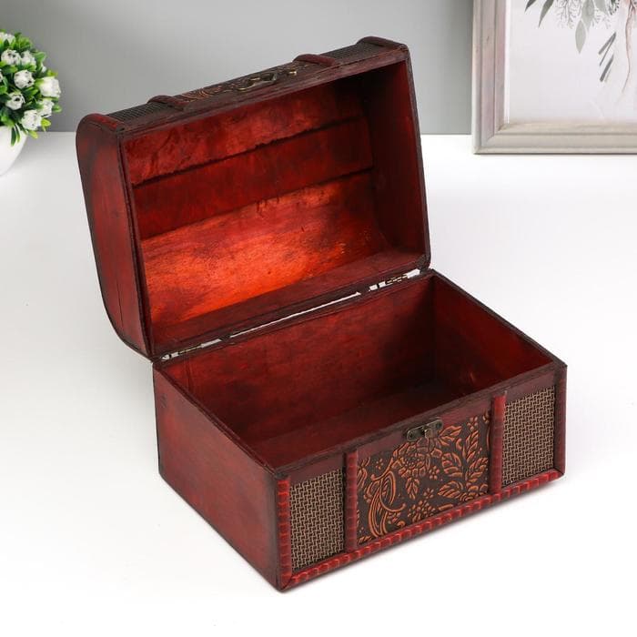 Набор шкатулок для украшений «Сундук. Лютики», дерево, 3 шт., МИКС