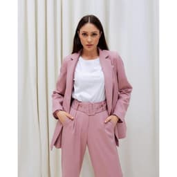 Брюки женские прямые MIST: Pants, размер 42, розовые