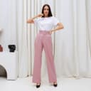 Брюки женские прямые MIST: Pants, размер 42, розовые