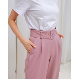 Брюки женские прямые MIST: Pants, размер 42, розовые