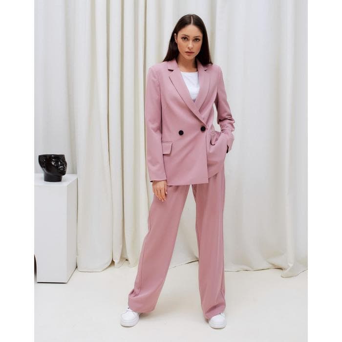 Брюки женские прямые MIST: Pants, размер 42, розовые