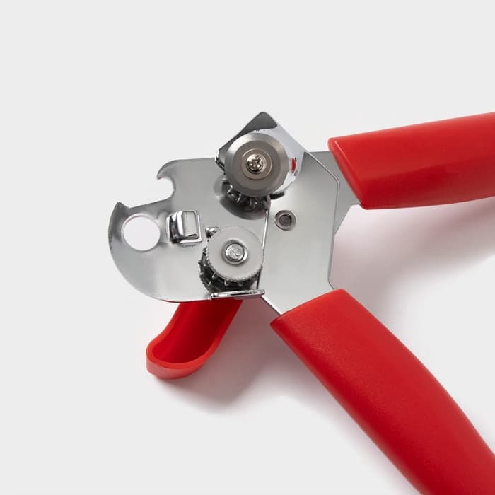 Нож консервный Доляна «Волна», 20 см, красный