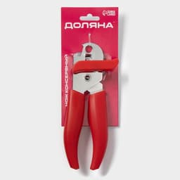 Нож консервный Доляна «Волна», 20 см, красный