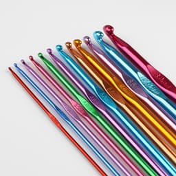 Набор крючков для вязания, d=2-8 мм, 14.5 см, 12 шт., разноцветный