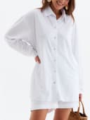 Костюм женский (рубашка, шорты) MINAKU, белый, размер 42