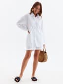 Костюм женский (рубашка, шорты) MINAKU, белый, размер 48