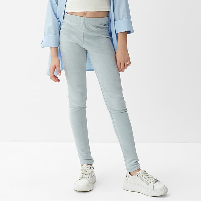 Легинсы для девочки MINAKU: Casual Collection KIDS, голубые, рост 98 см