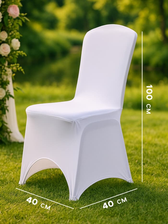 Чехол на стул, 90×40×40 см, белый