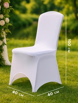 Чехол на стул, 90×40×40 см, белый