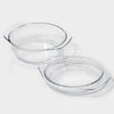 Кастрюля для запекания Доляна «Фуэго», 1 л, 20.7×18×8 см, жаропрочное стекло, прозрачная