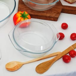 Кастрюля для запекания Доляна «Фуэго», 1 л, 20.7×18×8 см, жаропрочное стекло, прозрачная